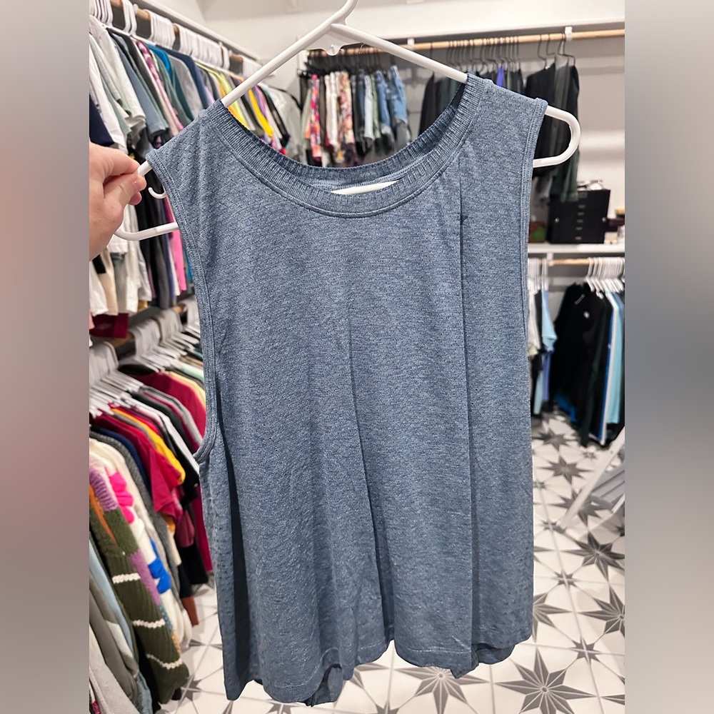Gymshark Heather Blue Muscle Tee